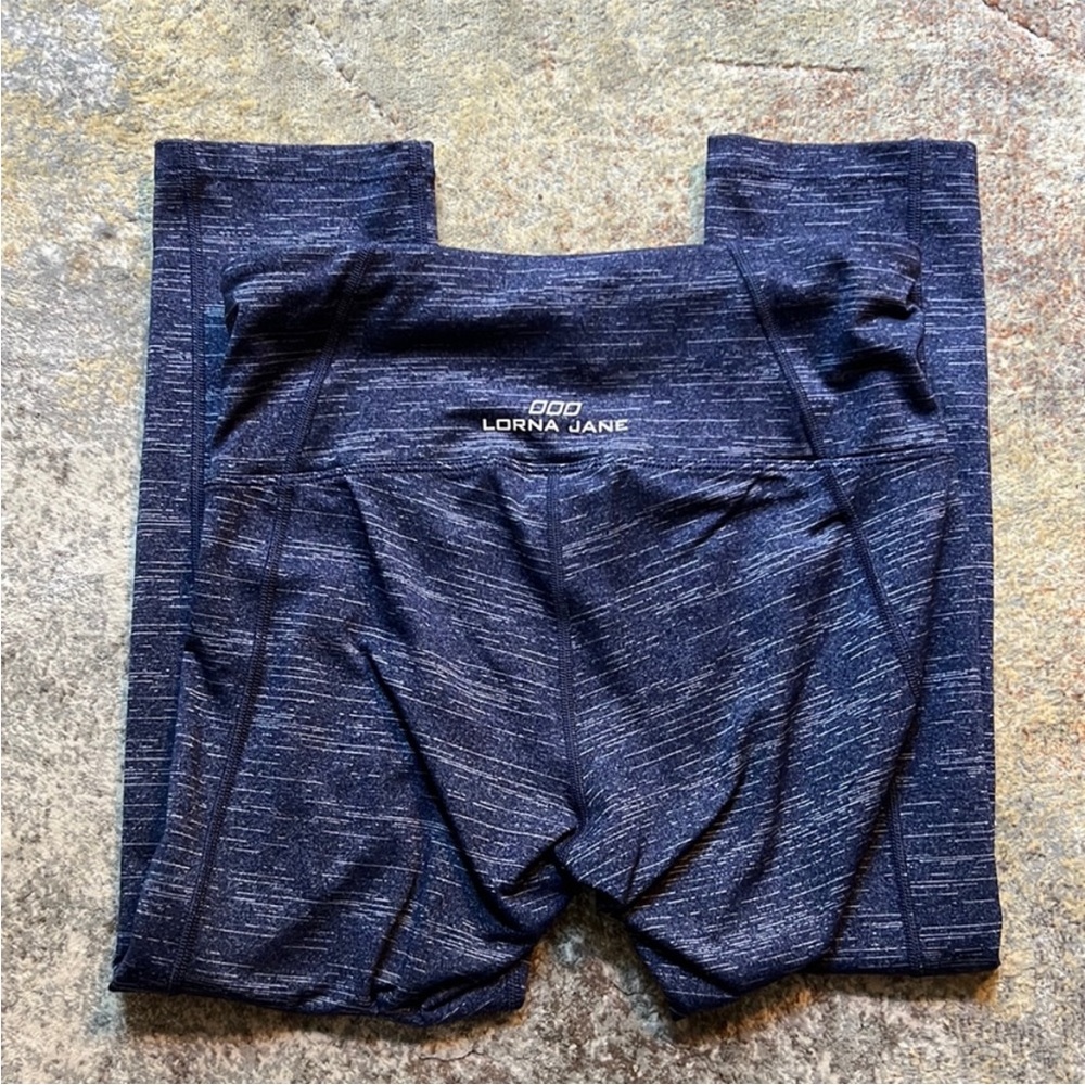Lorna Jane Heatherd Blue Leggings (M)
